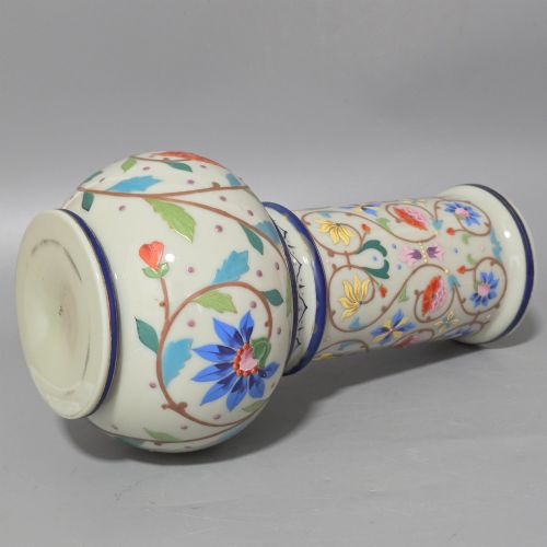 LARGE THOMAS WEBB ANTIQUE MOROCCAN TAPESTRY VASE 3125CM - ADDITIONAL PHOTO 13
