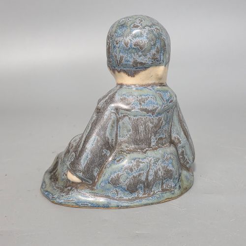 BERTHE SAVIGNY 18821958 'UN BB ASSIS' CHARMING HB QUIMPER STONEWARE FIGURE BY BERTHE SAVIGNY C1930 - ADDITIONAL PHOTO 7