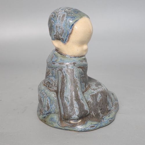 BERTHE SAVIGNY 18821958 'UN BB ASSIS' CHARMING HB QUIMPER STONEWARE FIGURE BY BERTHE SAVIGNY C1930 - ADDITIONAL PHOTO 8