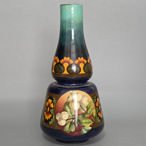 FINE DOULTON LAMBETH INTARSIO FAIENCE VASE BY ALICE EUPHEMIA THATCHER C1880S - ADDITIONAL PHOTO 1