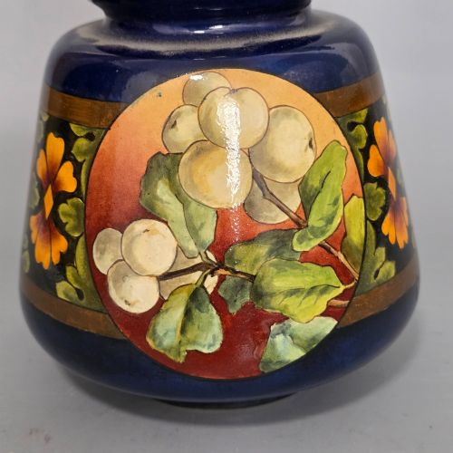 FINE DOULTON LAMBETH INTARSIO FAIENCE VASE BY ALICE EUPHEMIA THATCHER C1880S - ADDITIONAL PHOTO 2