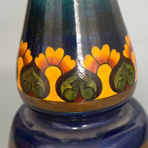 FINE DOULTON LAMBETH INTARSIO FAIENCE VASE BY ALICE EUPHEMIA THATCHER C1880S - ADDITIONAL PHOTO 8