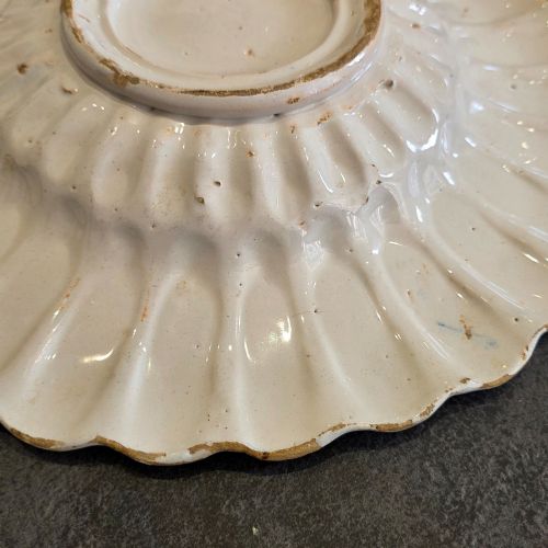 DUTCH DELFT POLYCHROME LOBED DISH 17TH CENTURY 34CM - ADDITIONAL PHOTO 10