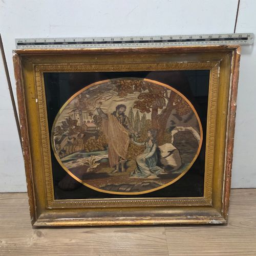 GEORGIANERA SILK AND NEEDLEWORK PICTURE - ADDITIONAL PHOTO 1