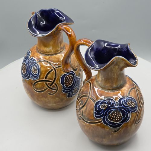 Fine Pair of Royal Doulton Arts & Crafts Jugs C1910