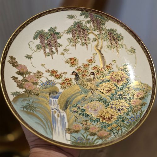 Exquisite Satsuma Dish C1910 Koshida