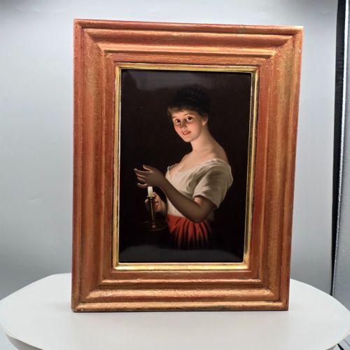 Exquisite 19th Century Kpm Berlin Porcelain Plaque