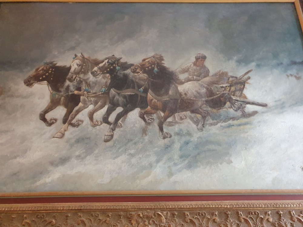 Late 19th Century Russian Konstantin Stoilov Oil on Canvas c.1890 View V