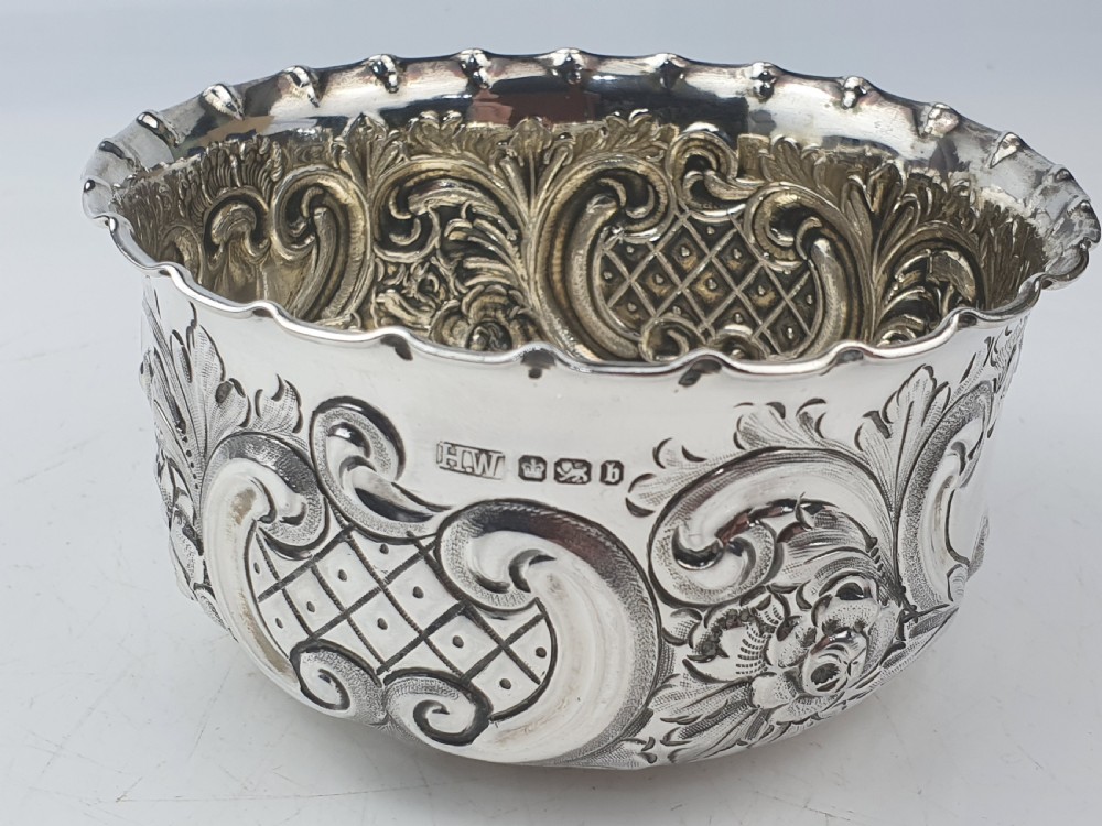 Fine Quality Sterling Silver Sugar Basin Sheff 1894 Lee & Wigfull View II
