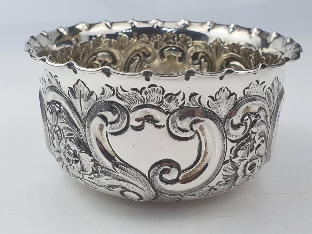 Fine Quality Sterling Silver Sugar Basin Sheff 1894 Lee & Wigfull View III