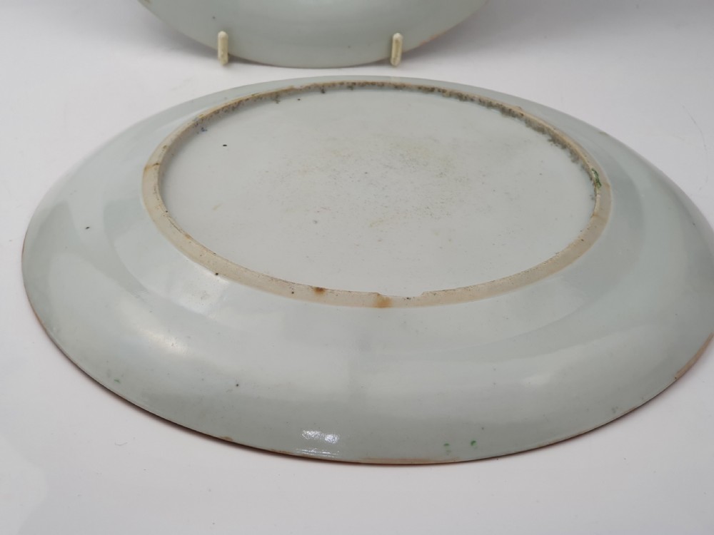 A pair of late 19th century Chinese Famille Rose plates View VII