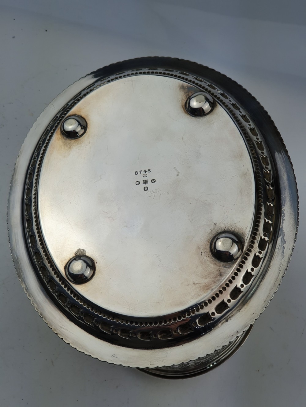 Fine Victorian Silver Plated Oval Biscuit Barrel View IX
