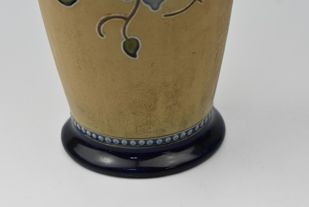 Tall Elegant Royal Doulton Vase c1900  View IV