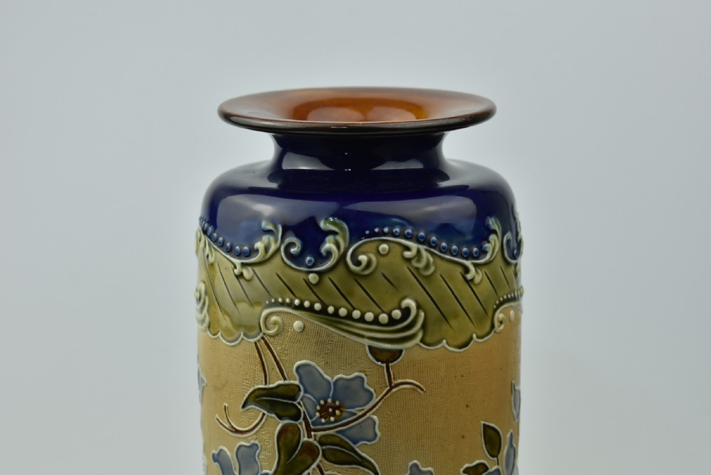 Tall Elegant Royal Doulton Vase c1900  View VII