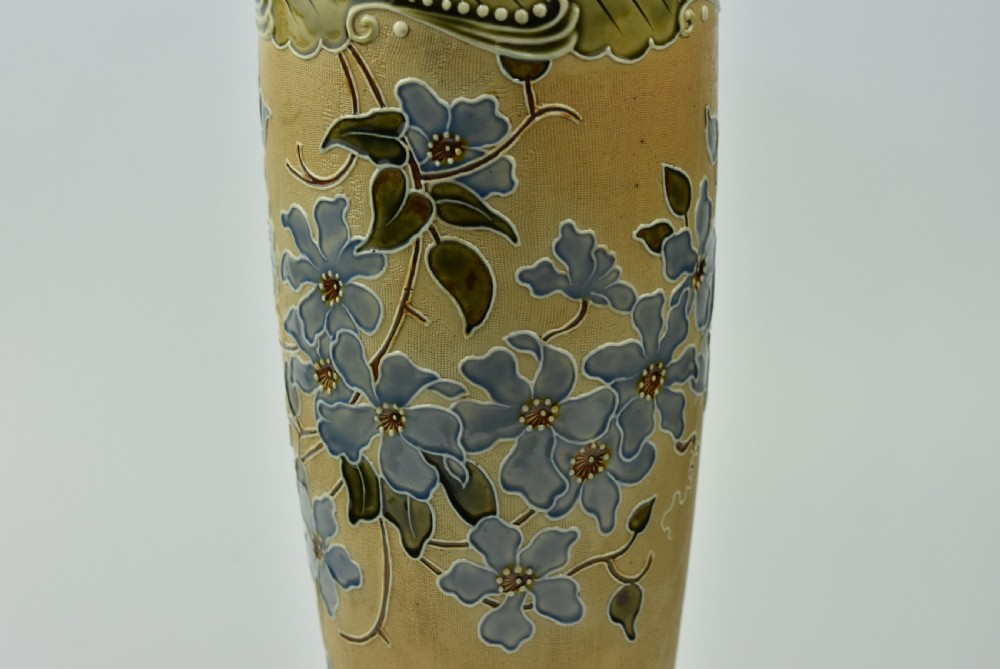 Tall Elegant Royal Doulton Vase c1900  View VIII