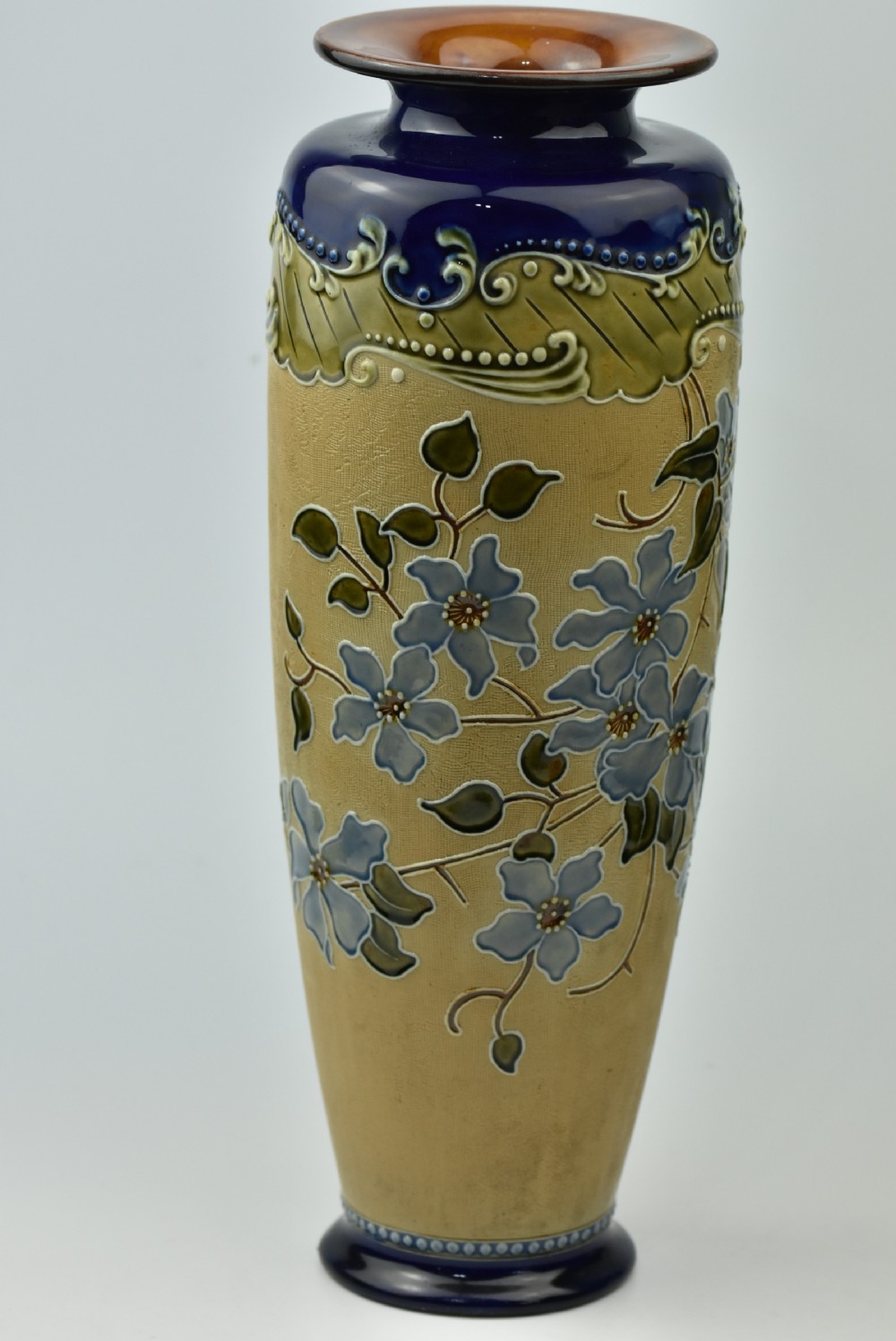 Tall Elegant Royal Doulton Vase c1900  View X