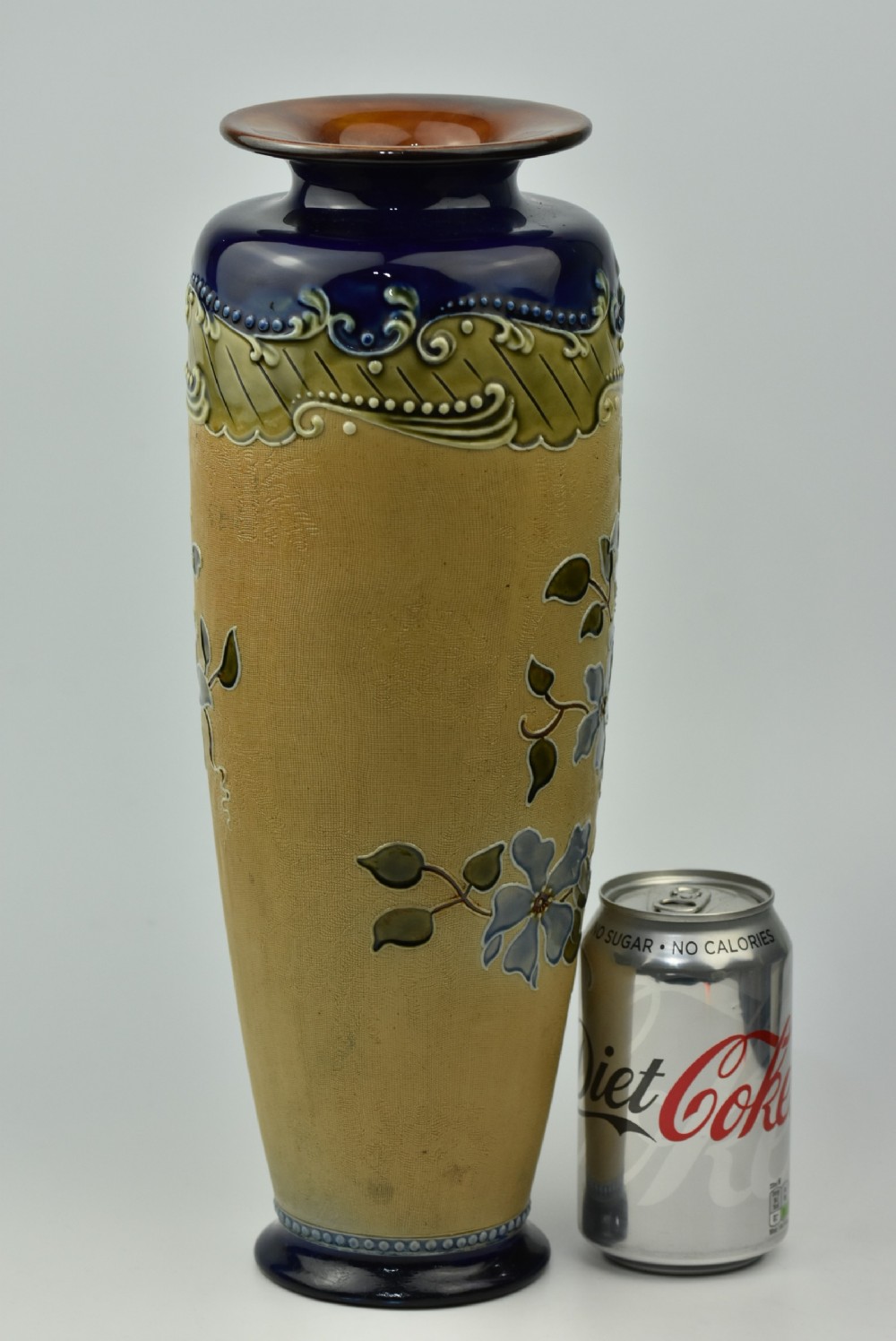 Tall Elegant Royal Doulton Vase c1900  View XI