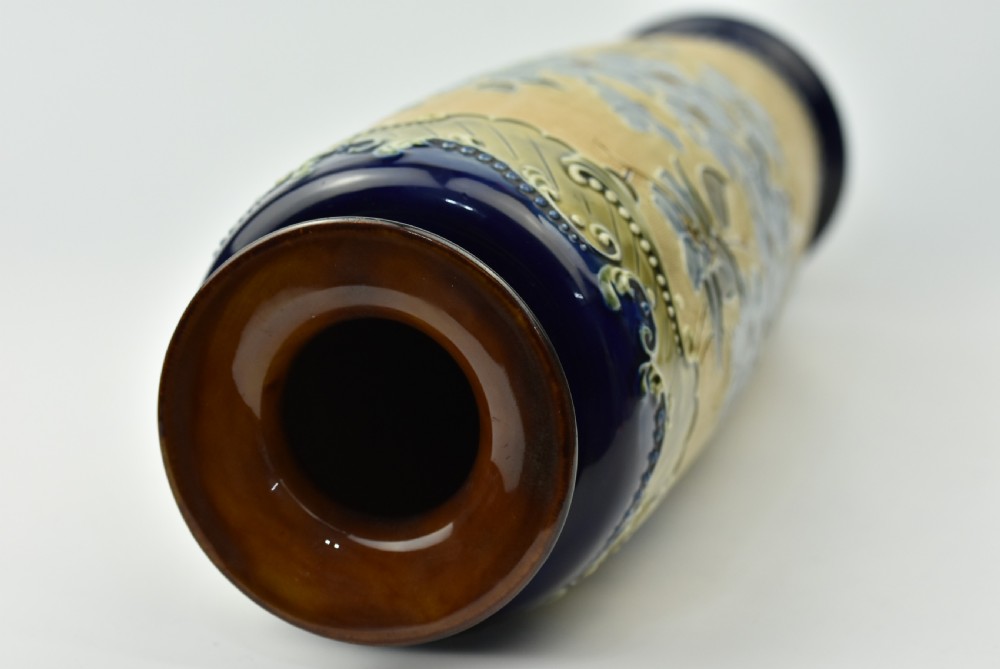 Tall Elegant Royal Doulton Vase c1900  View XIV