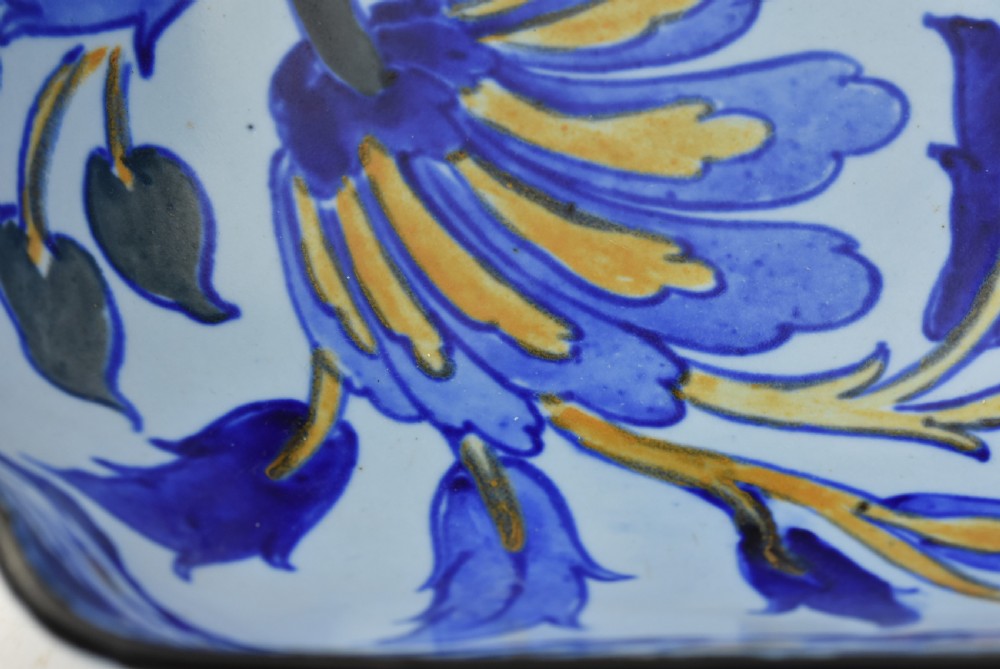 Large Royal Cauldon Art Deco Square Bowl c1930 View III