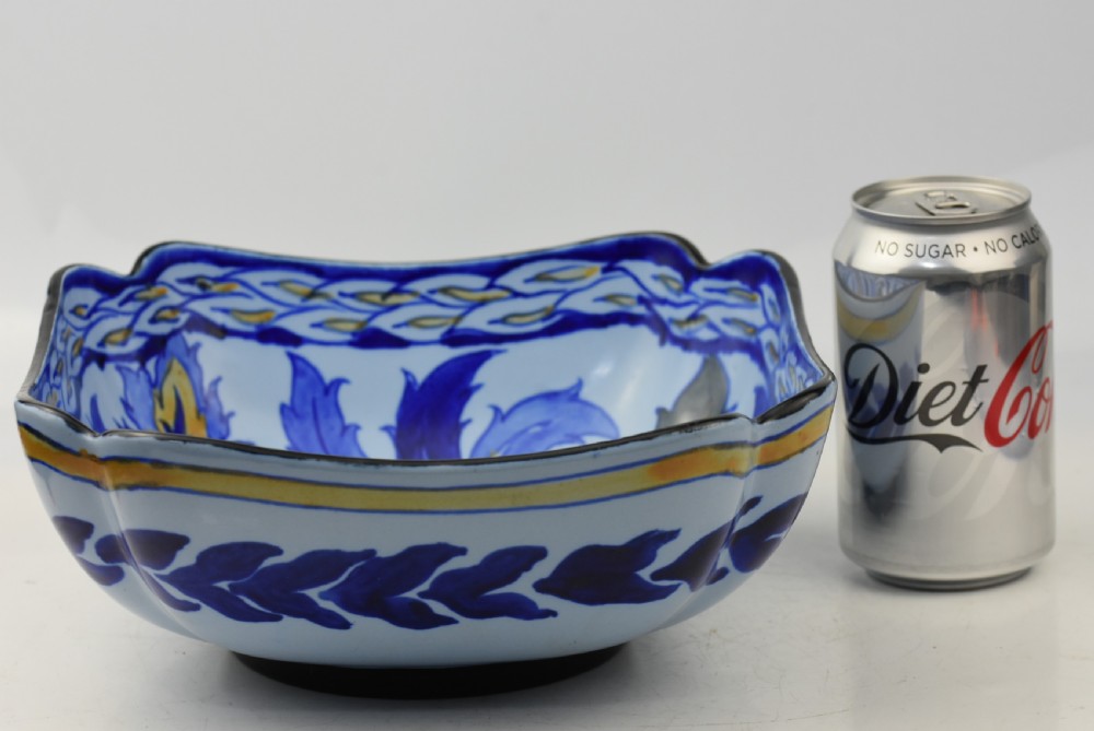 Large Royal Cauldon Art Deco Square Bowl c1930 View VIII