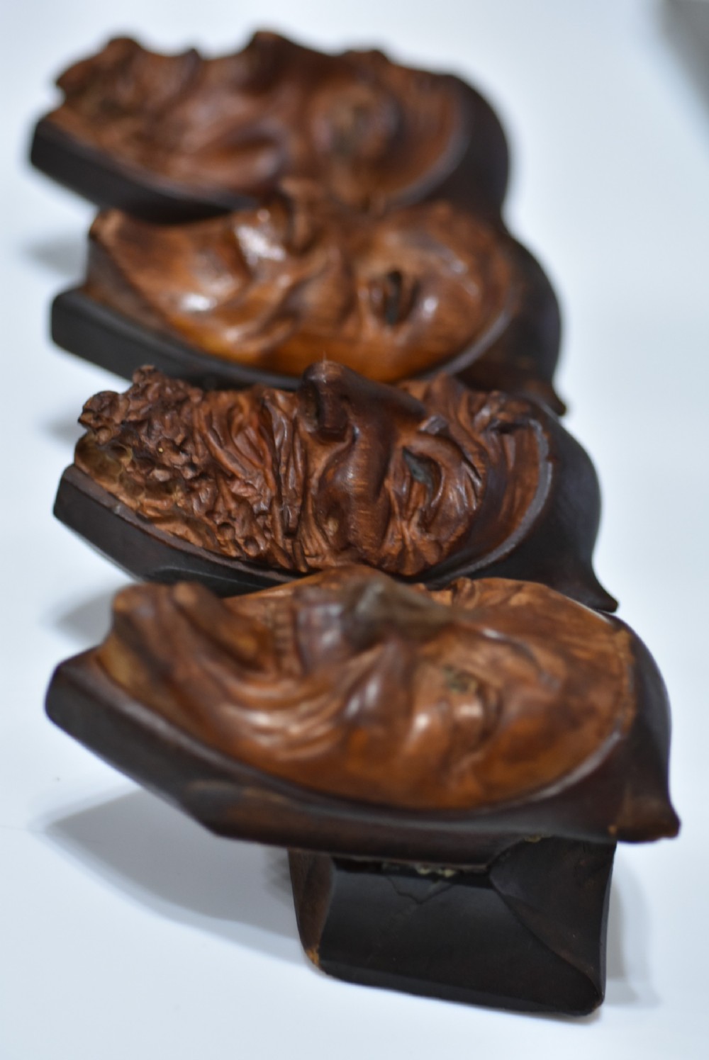 Rare Figural Carved Black Forest Pipe Rack 1900 View V