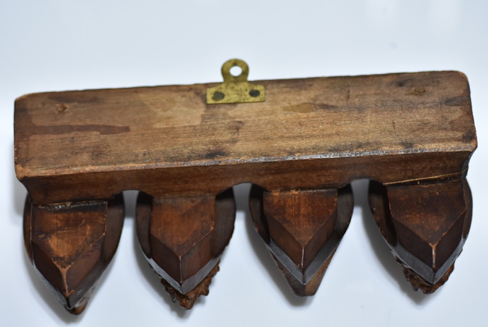 Rare Figural Carved Black Forest Pipe Rack 1900 View VIII