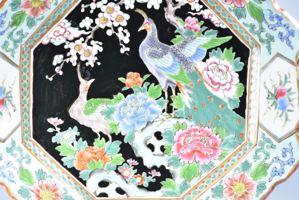 Stunning Large Japanese 1920's Octagonal Charger View III