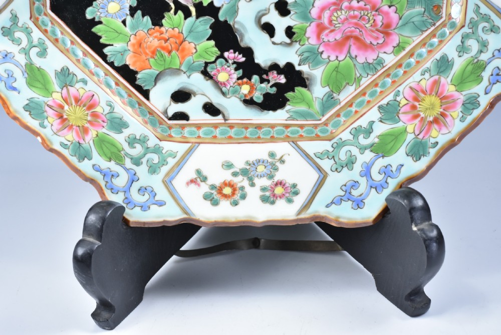 Stunning Large Japanese 1920's Octagonal Charger View IV