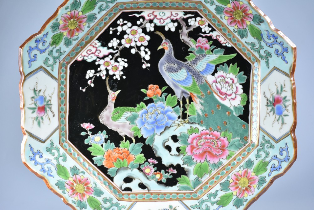 Stunning Large Japanese 1920's Octagonal Charger View VII
