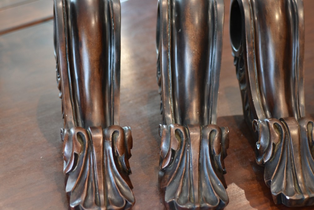 Exceptional Antique Set of 4 x Large Curtain Rail Brackets View VII