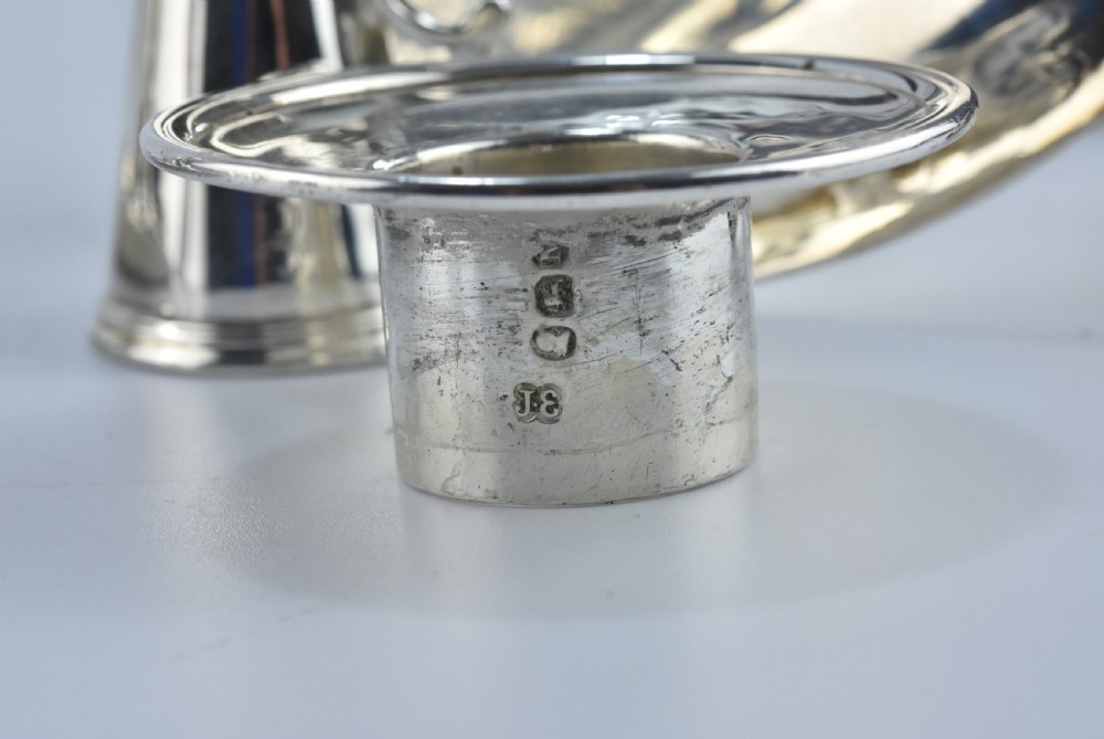 Fine Rare Matching Pair of of John Emes George III Sterling Silver Chamber Sticks 1807 View VIII