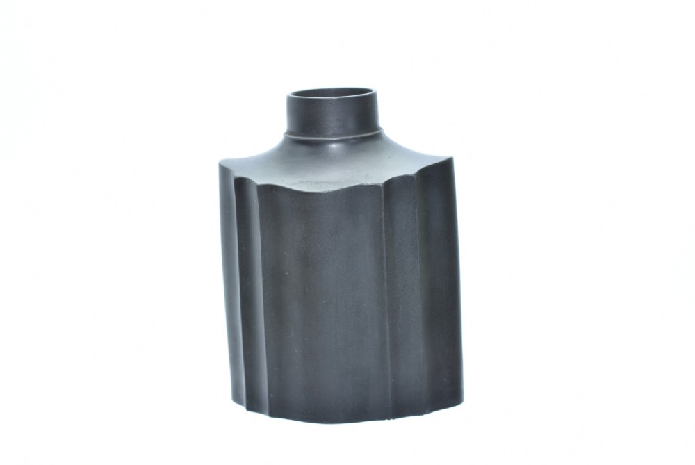 Very Rare c1770 Wedgwood Basalt Fluted Tea Flask 