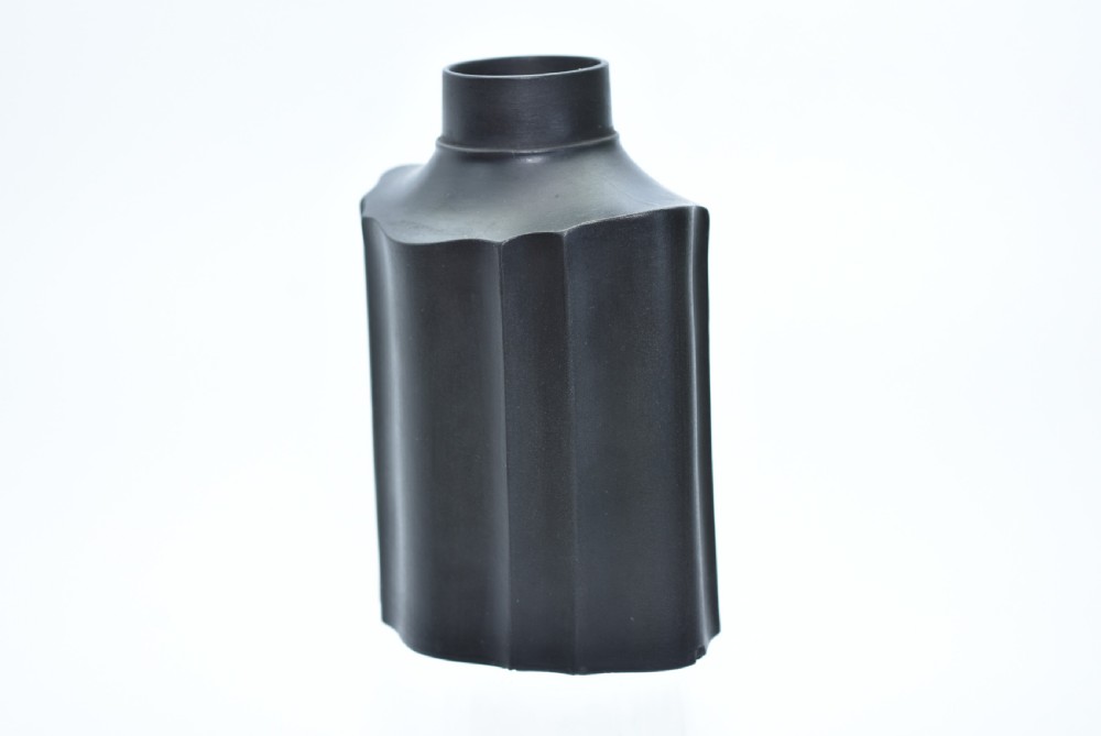 Very Rare c1770 Wedgwood Basalt Fluted Tea Flask  View II