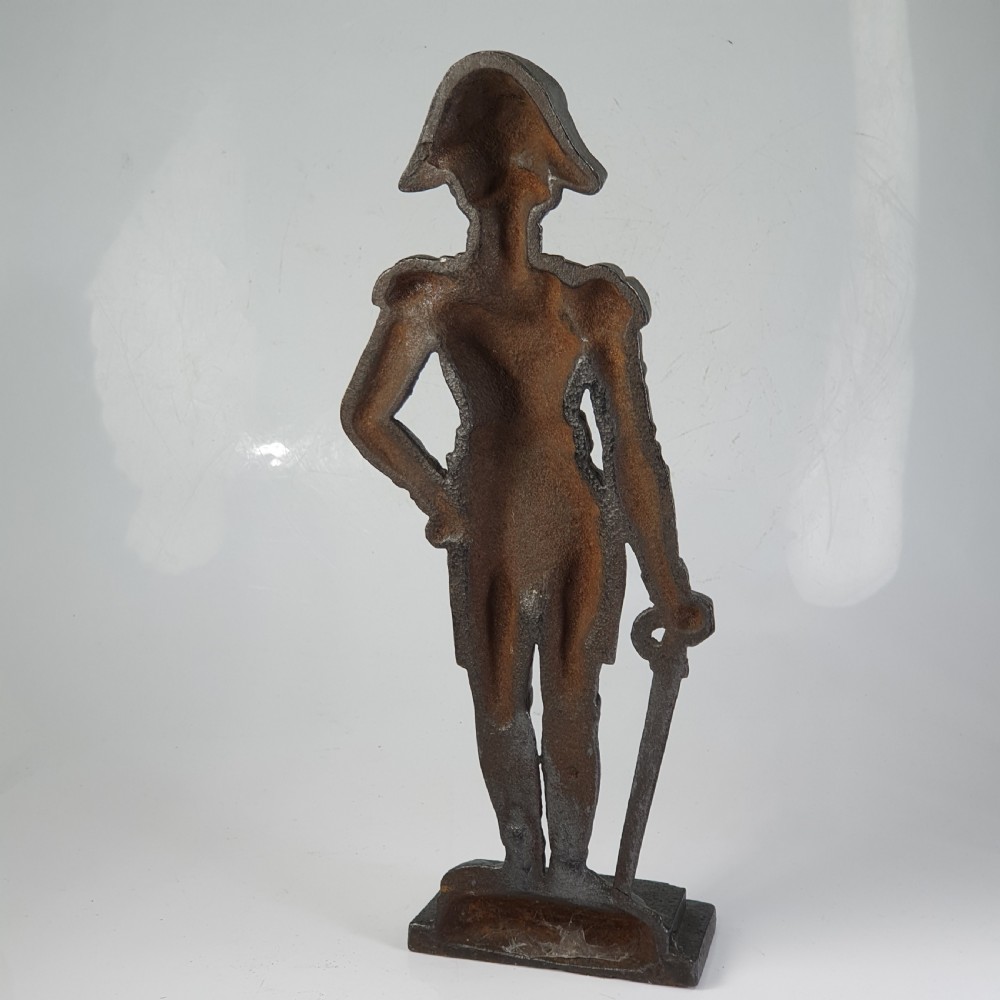 19thc Duke of Wellington Cast Iron Door Stop View VI
