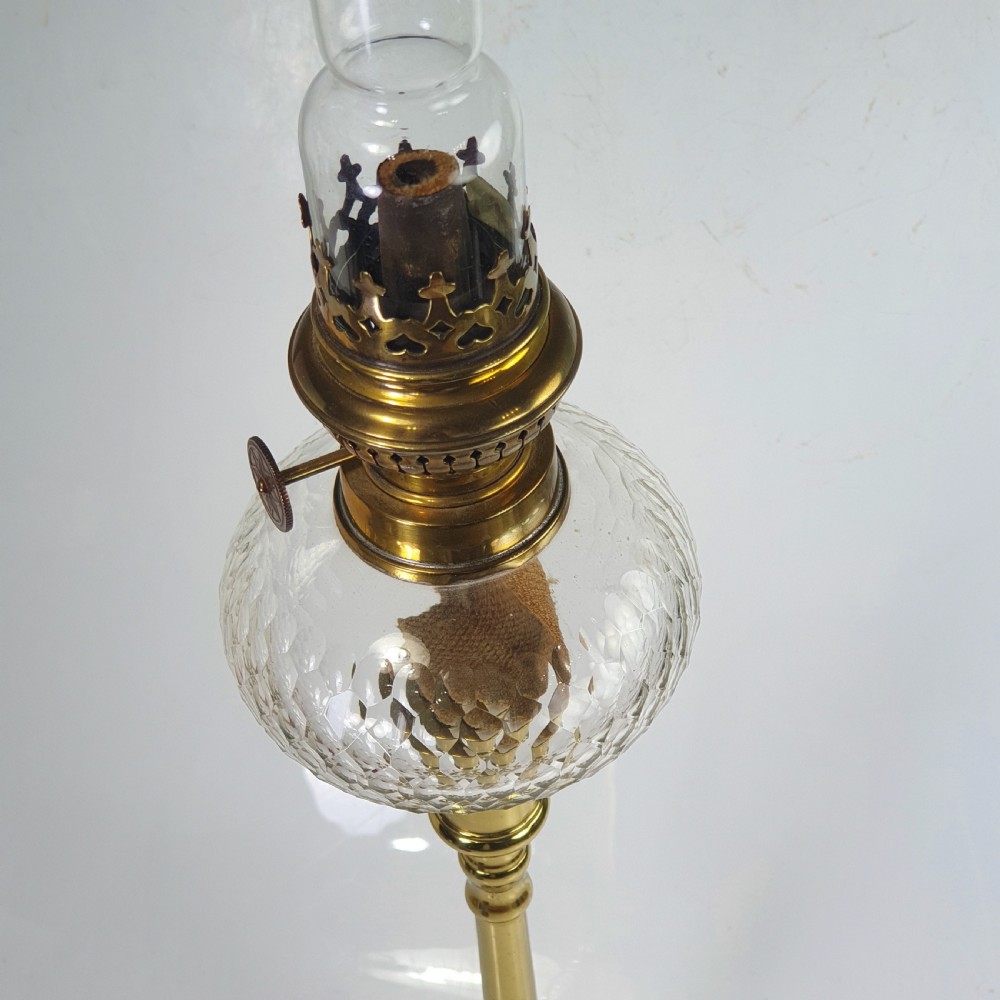 Stunning Pair Late Victorian Oil Lamps c1890 View II