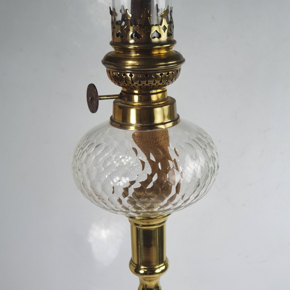 Stunning Pair Late Victorian Oil Lamps c1890 View III