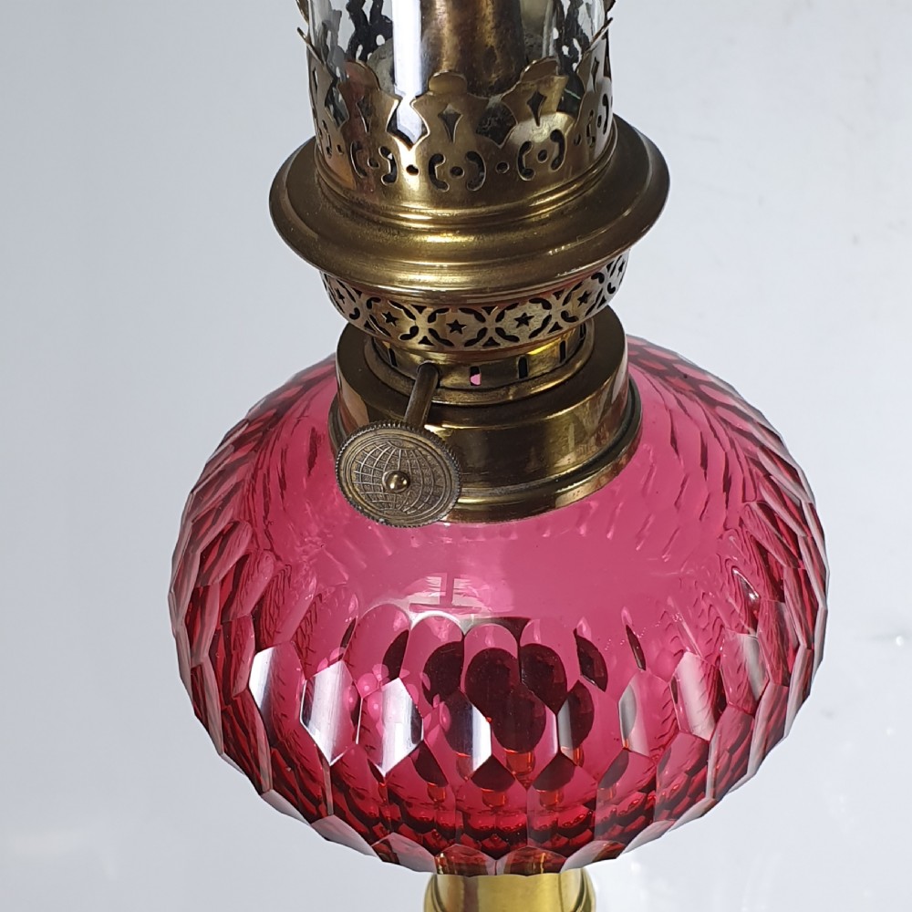 Stunning Pair Late Victorian Oil Lamps c1890 View XIII
