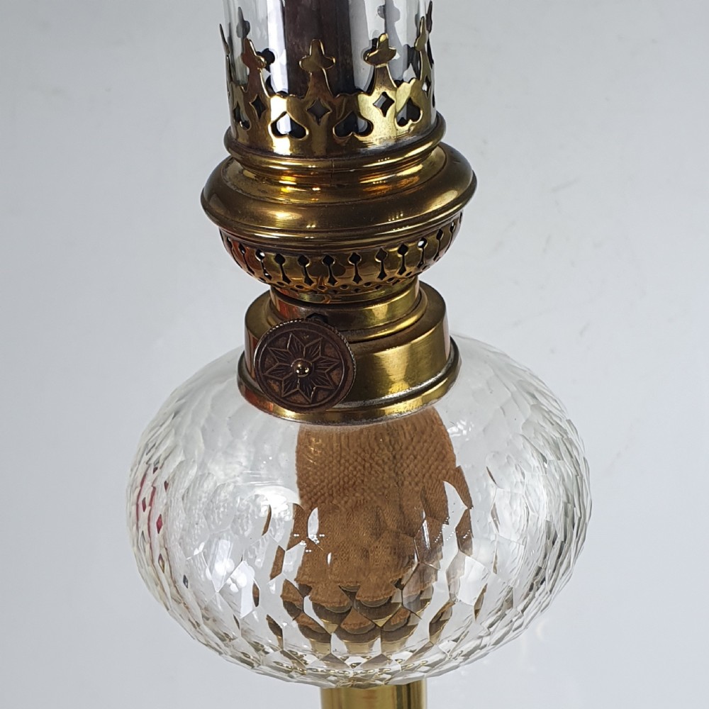 Stunning Pair Late Victorian Oil Lamps c1890 View XIV