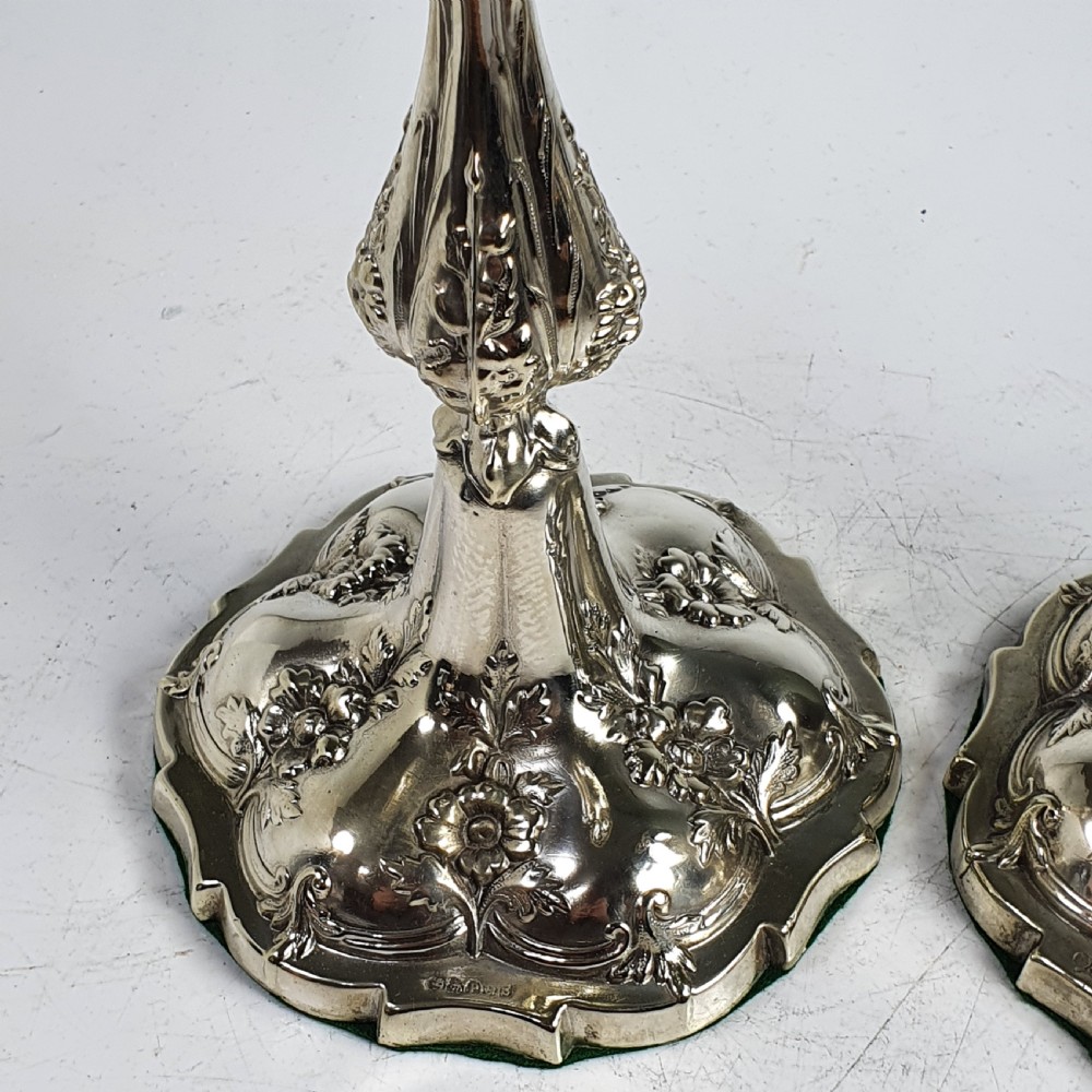 Exceptional Pair of 19thc SP Candlesticks View XI