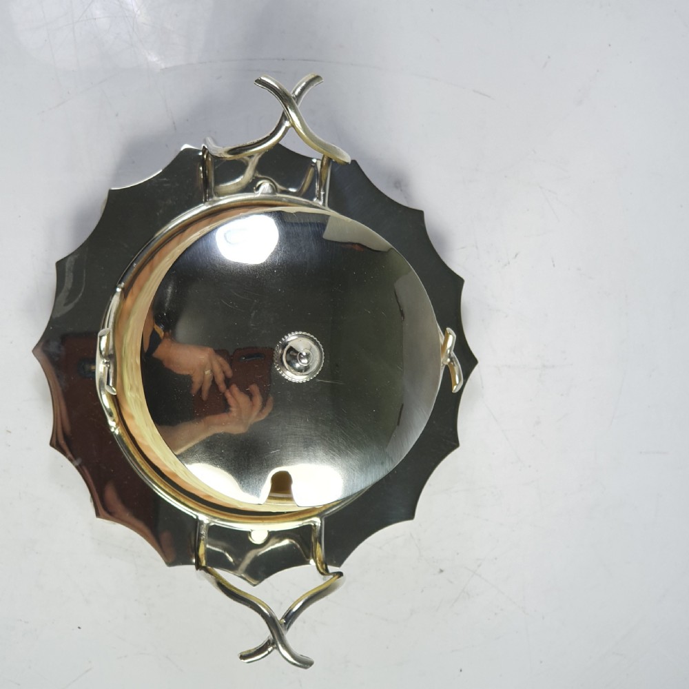Locke & Co Worcester Blush Honey Pot with SP Base and Mounts c1900 View X