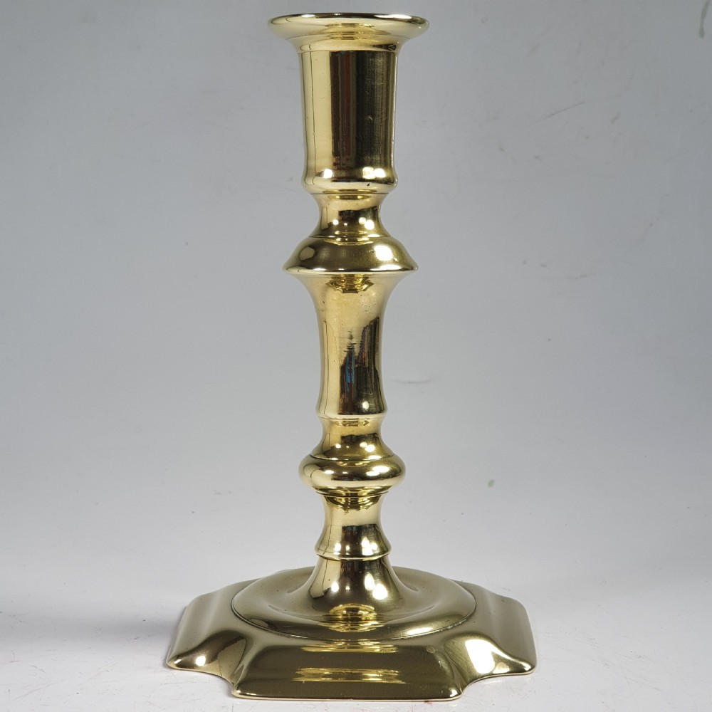 Beautiful Mid 18thc Brass Candlestick View II