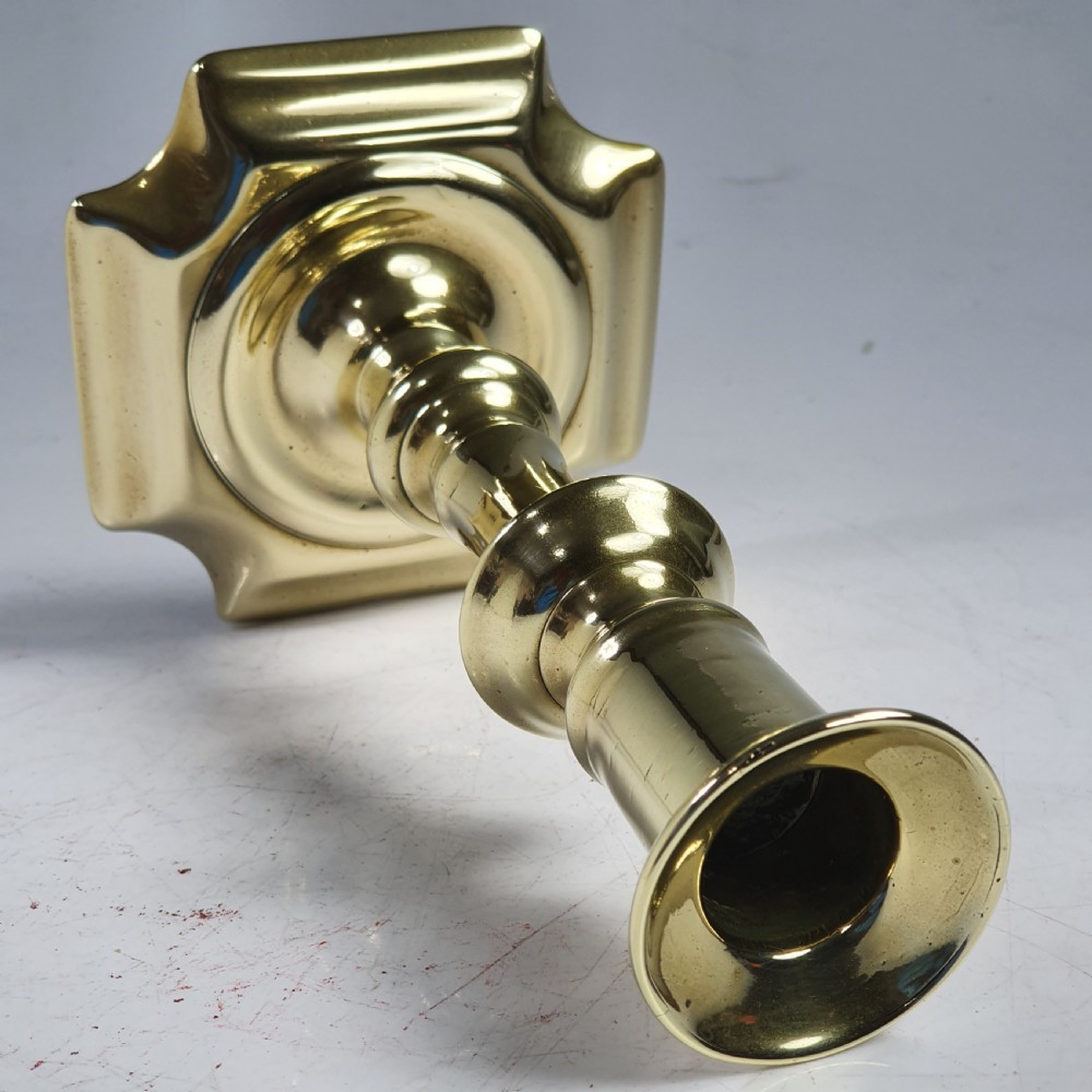 Beautiful Mid 18thc Brass Candlestick View VI