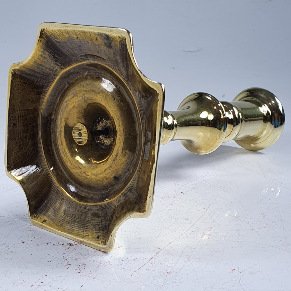 Beautiful Mid 18thc Brass Candlestick View VII