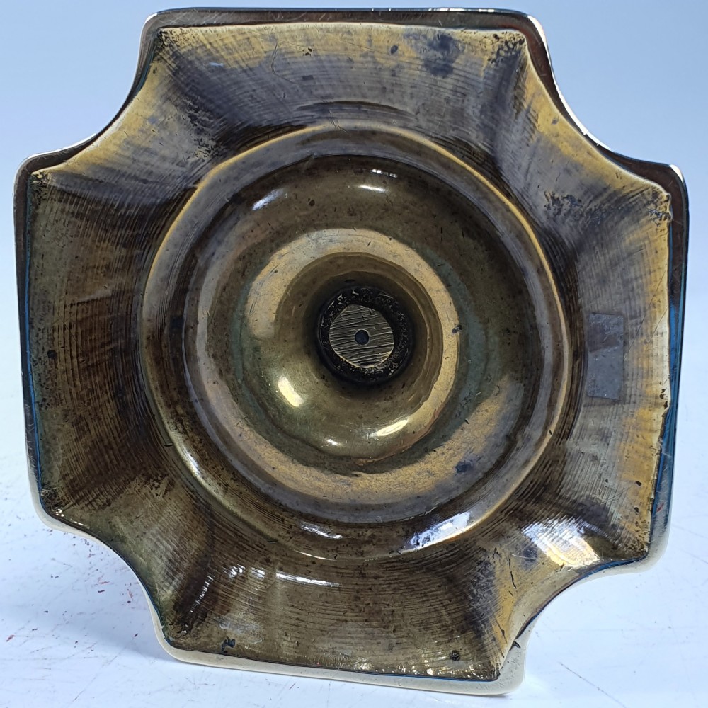 Beautiful Mid 18thc Brass Candlestick View VIII
