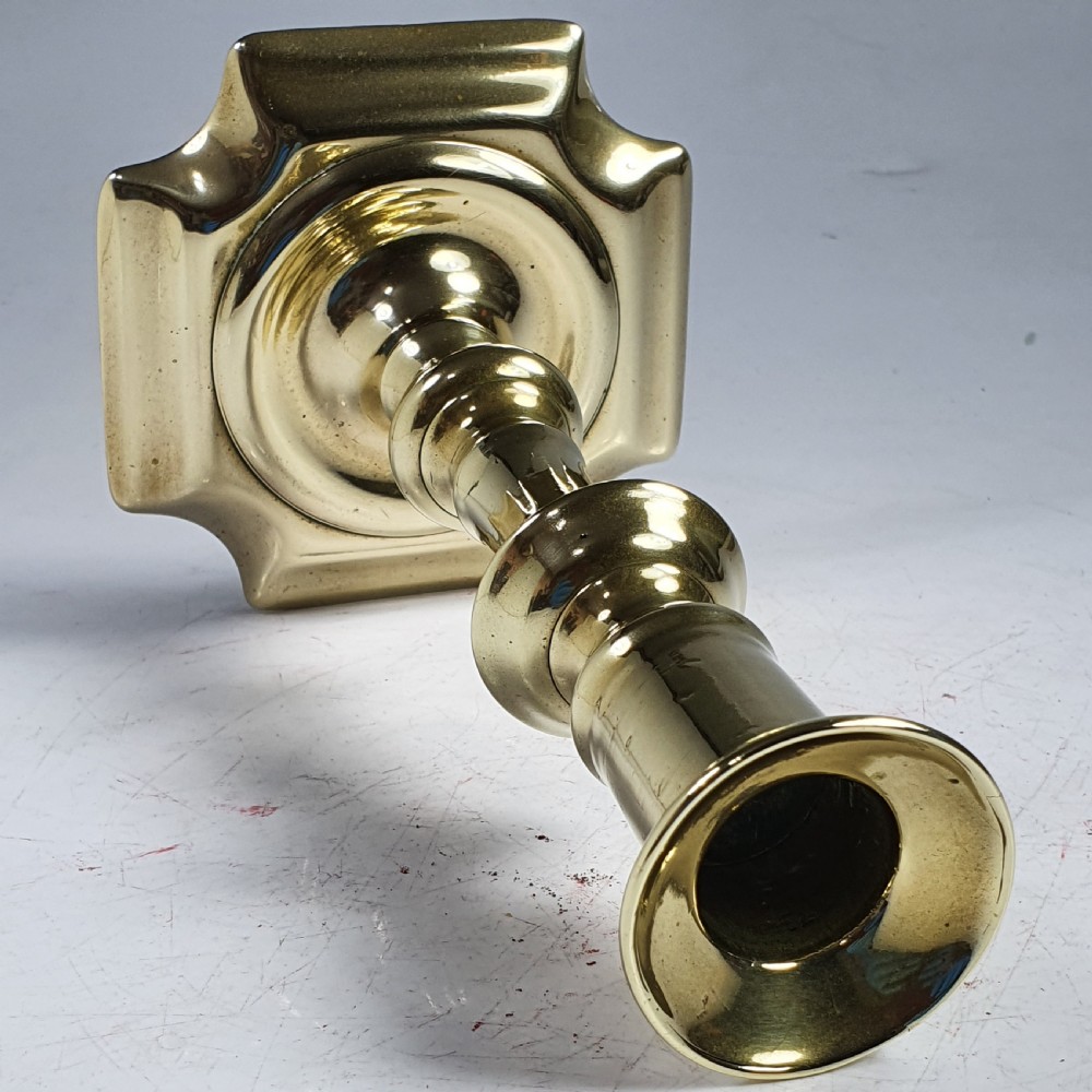 Beautiful Mid 18thc Brass Candlestick View IX