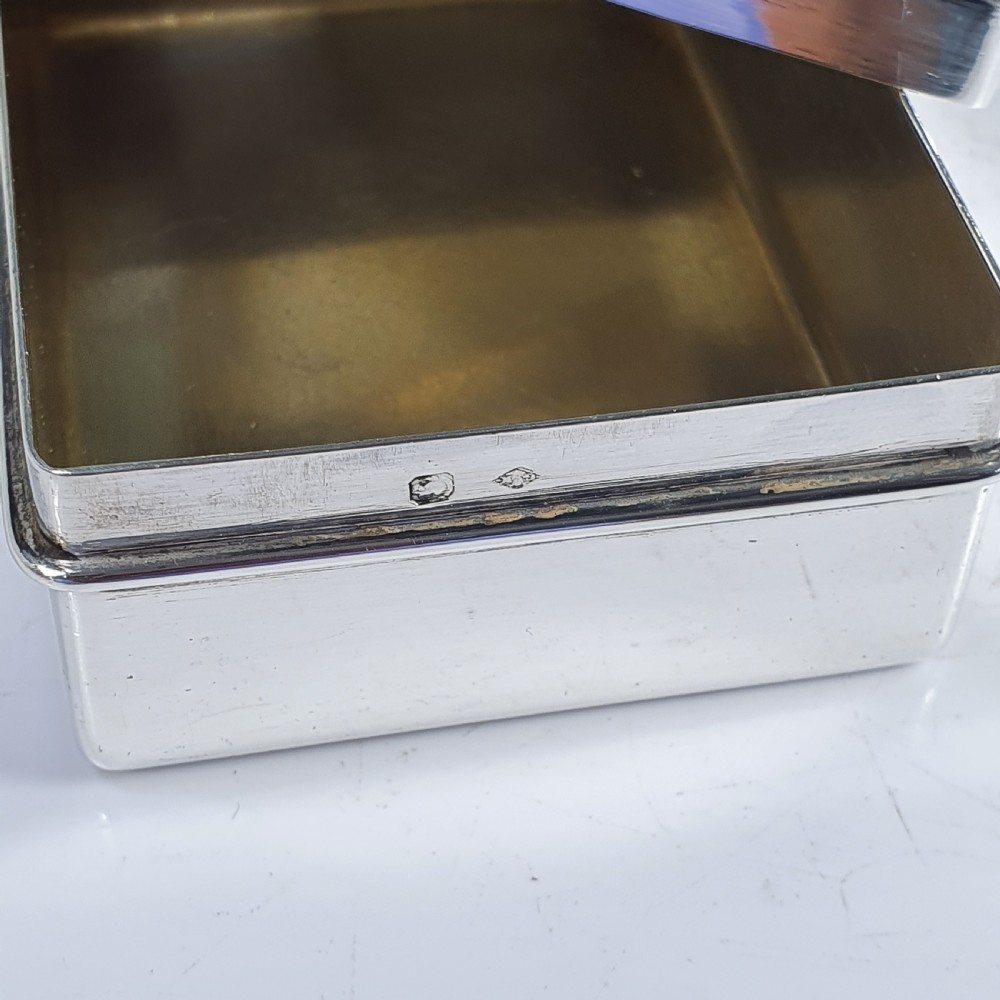 Fine Quality French  Gustave Keller solid hallmarked 950 silver Dresser Box View IV