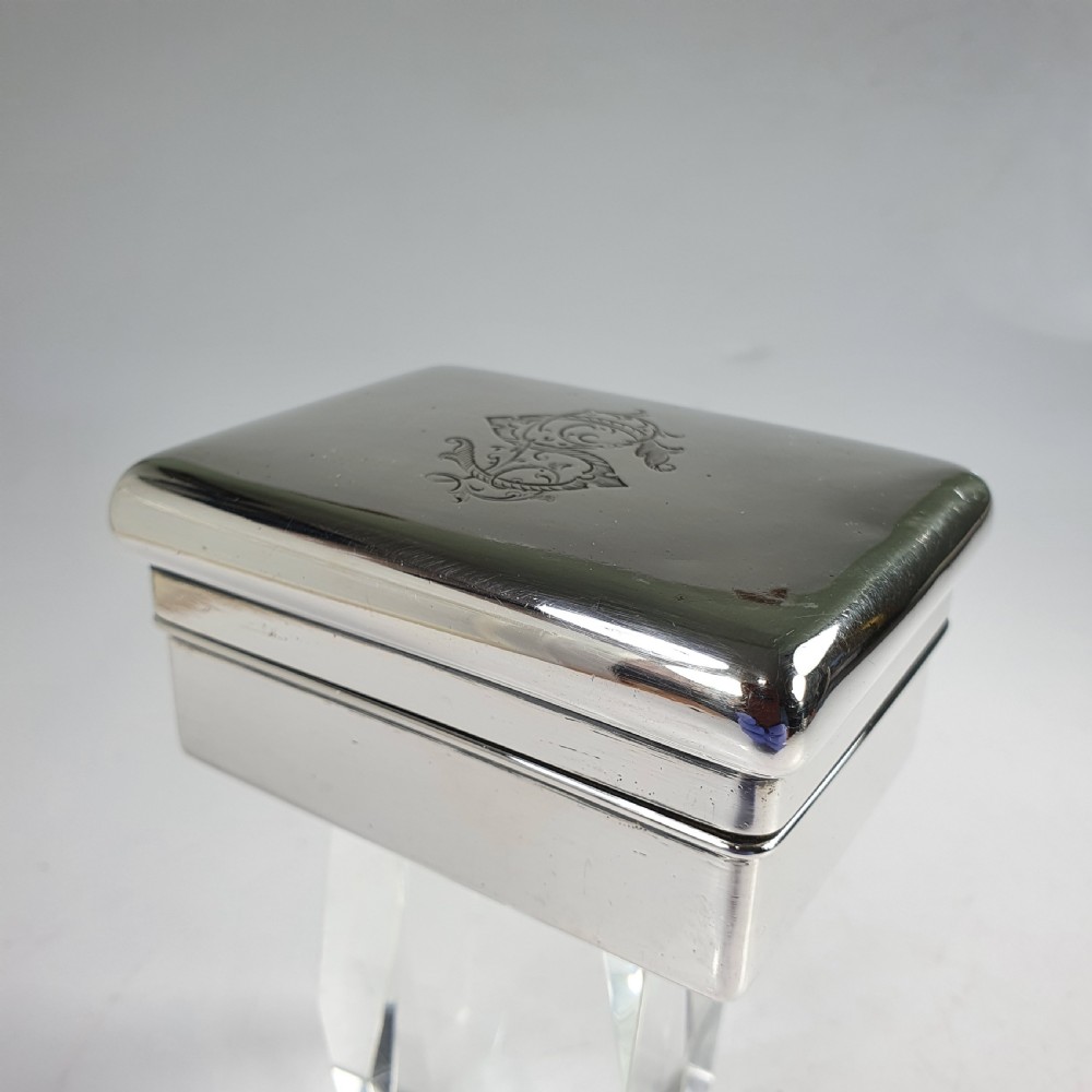 Fine Quality French  Gustave Keller solid hallmarked 950 silver Dresser Box View IX