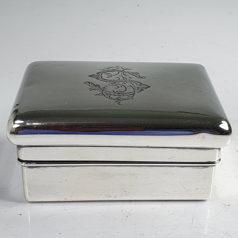 Fine Quality French  Gustave Keller solid hallmarked 950 silver Dresser Box View XII