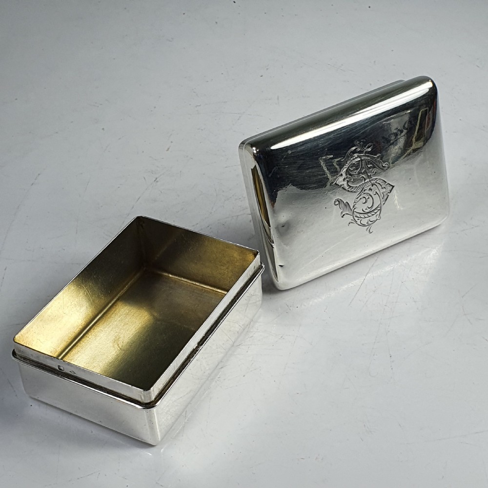 Fine Quality French  Gustave Keller solid hallmarked 950 silver Dresser Box View XVI
