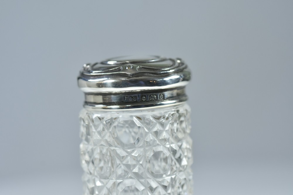 Beautiful Silver Top Secessionist Dressing Table Jar 1904 View IV